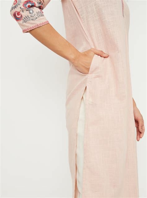 Buy Women Embroidered Straight Kurta Online at just Rs. 699.0 ...