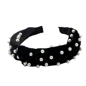 Jewelz Top Knot Black Beauty Western Hair Band Adorned with Elegant ...