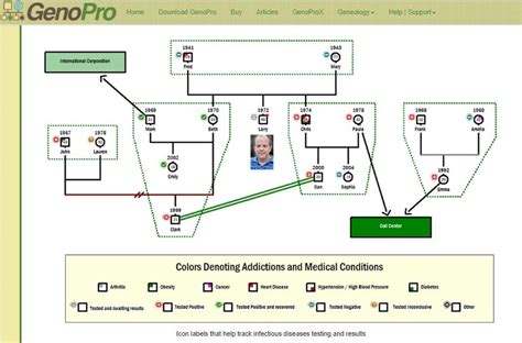 Image result for GenoPro Sample Genogram