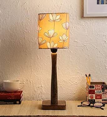 Green Girgit Mustard Flora Wooden Lamp | Night Lamp | Reading Lamp ...