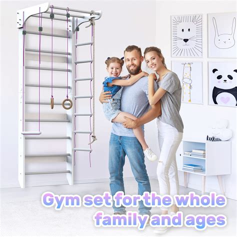 Buy WEDANTA Wooden Swedish Ladder Wall Set – Kids Stall Bars for ...
