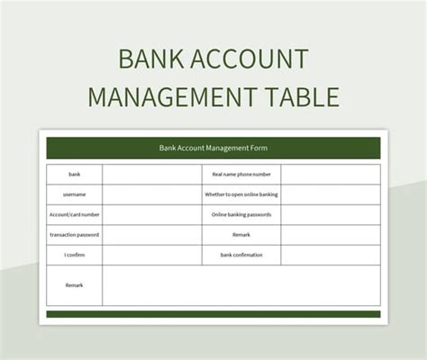 Account Management in Excel 的图像结果