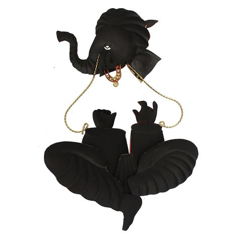 Musician Ganesha Playing Tabla Wall Hanging - eCraftIndia Online