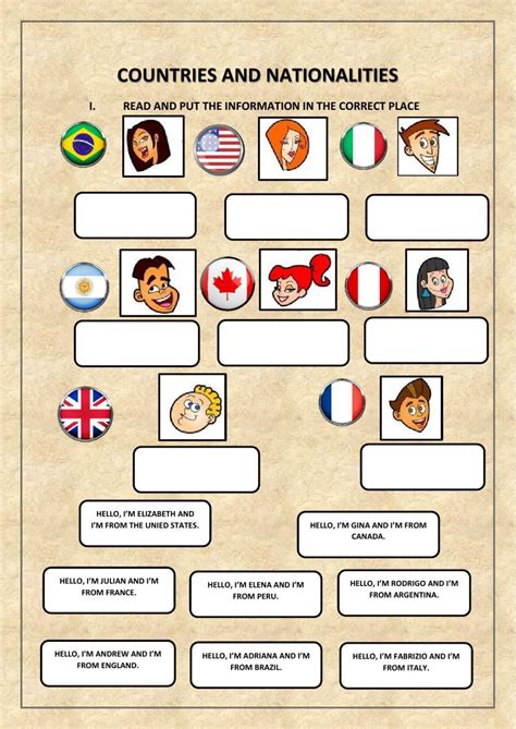 Country Worksheet 的图像结果