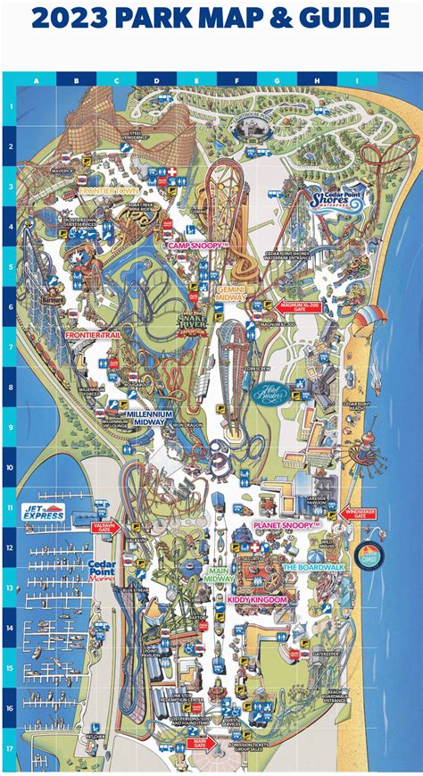 Cedar Point Printable Map
