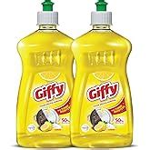 Giffy Liquid Dishwash Gel 900ml(Pack of 2) | Green Lime and Active Salt ...