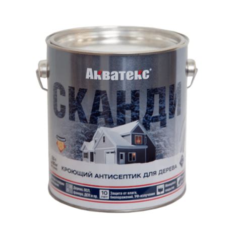 Акватекс Сканди кроющий антисептик для древесины - Краска Пермь