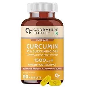 Carbamide Forte Curcumin Tablets with Piperine and 95% Curcuminoids ...