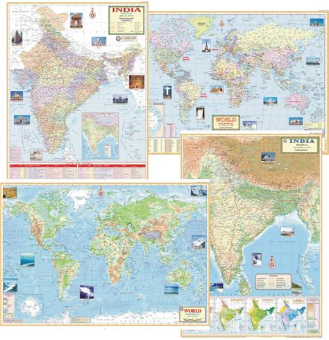 Buy Teachingnest TN's Combo 4 : India Political 70x100 cm + India ...