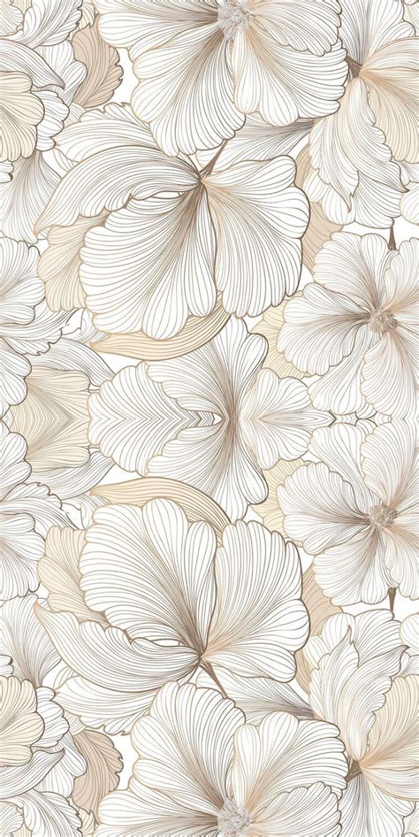 Abstract Floral Wallpaper