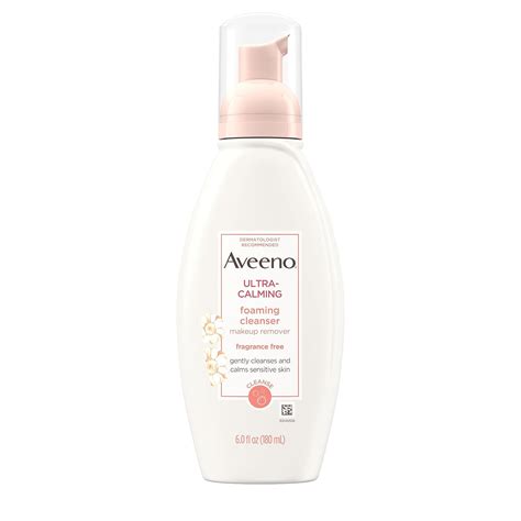 Aveeno Active Naturals Ultra Calming Foaming Cleanser, Fragrance-Free ...