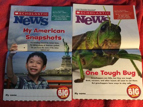 SCHOLASTIC NEWS GRADE 1 BIG BOOKLET MAY JUNE 2017 GRASSHOPPERS THE ...
