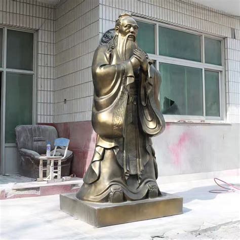 校园“孔子讲学”主题雕像描述与鉴赏-公司新闻-石雕|铜雕|不锈钢|园林景观雕塑
