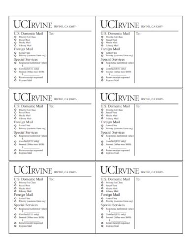 Image result for Mailing Label Example