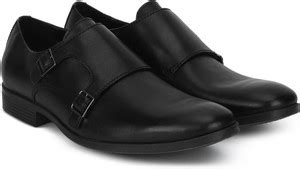 CLARKS Conwell Monk Black Leather Monk Strap For Men - Buy CLARKS ...