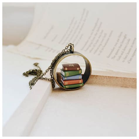 Vertical Stack of Books - Hollow Pendant – The Bookish Pandora