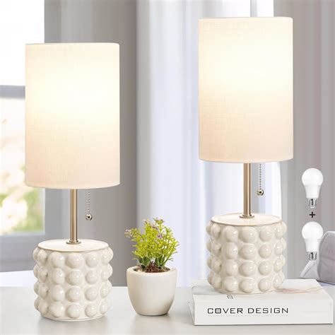 GyroVu Ceramic Table Lamp Set of 2, 3-Color Temperature Pull Chain ...