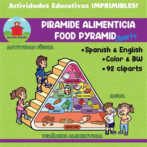 Food Pyramid In Spanish Worksheet