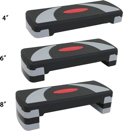 Buy 30 Inch Adjustable Aerobic Stepper Workout Exercise Step Platform ...