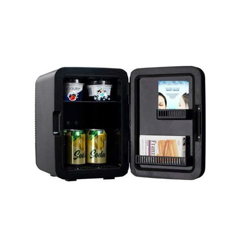 Buy Retro Mini Fridge Portable Refrigerator 10L 15 Can Stainless Steel ...