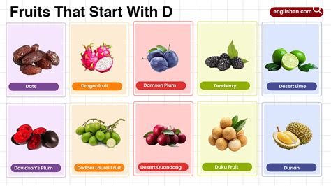 40+ Fruits That Start With D: Common, Rare, Tropical