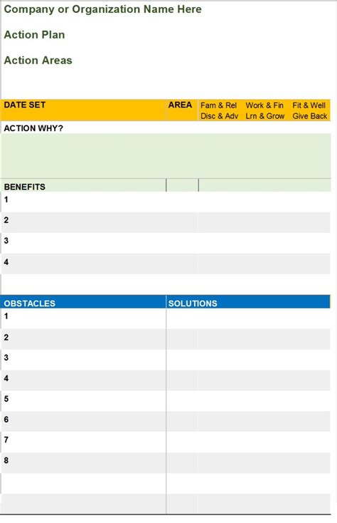 Action Plan Template 的图像结果