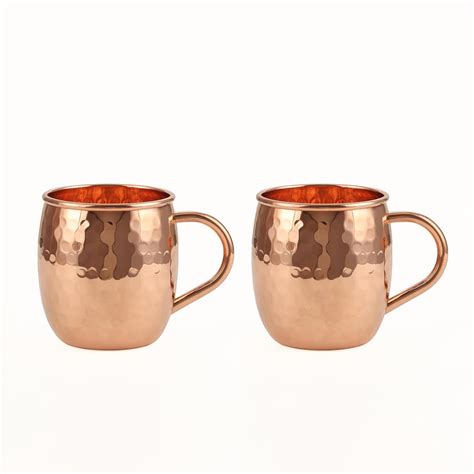 Buy ALCU Copper Mule Mug, Handcrafted Shiny Moscow Mule Beer Mug Cup ...