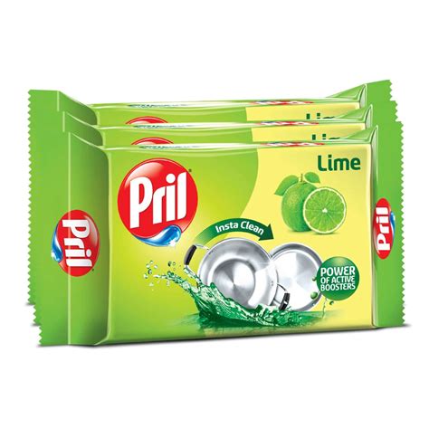 Buy Pril Dishwash Bar 400gm X 3 | Dish Cleaner with Goodness of Lime ...