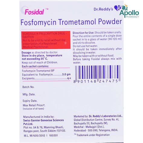 Fosidal Powder 8gm Price, Uses, Side Effects, Composition - Apollo Pharmacy