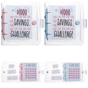 DANUDON Money Saving Challenge, 1000 Dollar Money Savings Budget Book ...