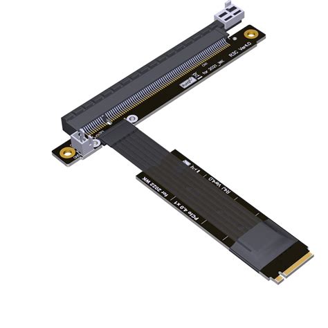 ARAIERD PCI-E 4.0 Riser Cable 16G/BPS M.2 NVMe to PCIe x16 Extender ...