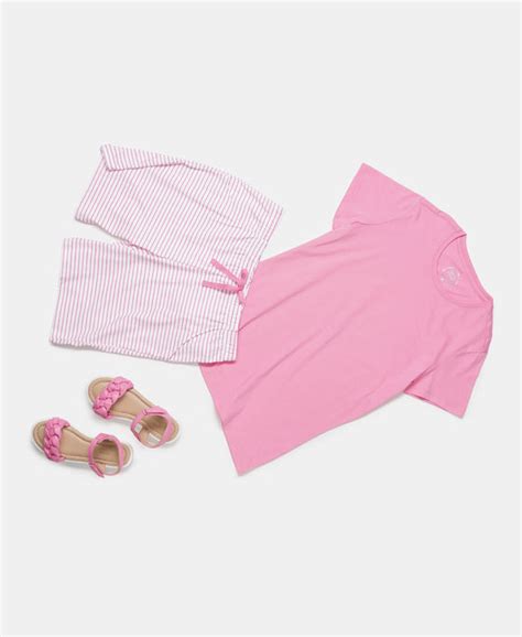 Buy Girl's Super Combed Cotton Solid Short Sleeve T-Shirt - Sachet Pink ...