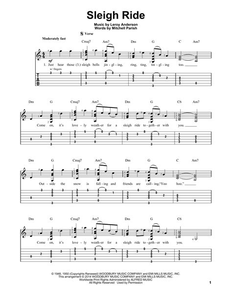 sleigh ride full song sheet music free