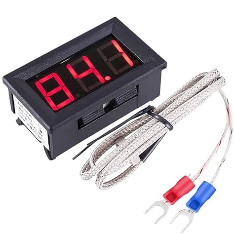 PEMENOL 12V Red Fahrenheit Digital Temperature Meter -76F~999F LED ...