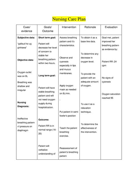 Dummies Nursing Care Plan at Tawny Dunn blog