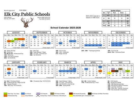Elk City Public Schools 25-26 Calendar Revised [pdf] - EduCounty