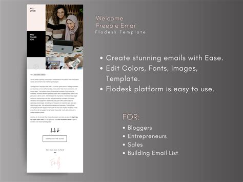 Flodesk Template | Welcome Email Template | Freebie Email Template ...