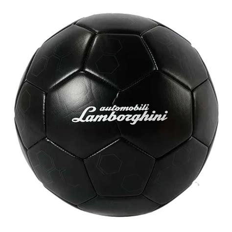 LAMBORGHINI PVC SOCCER BALL MACHINE STITCHED- BLACK Size 5 by Mesuca ...