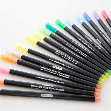 Wholesale Felt Tip Markers - Washable, 20 Pack - DollarDays