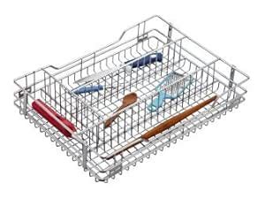 Egybel Stainless Steel Cutlery Kitchen Basket (H4 x W17 x D20) : Amazon ...