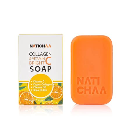 Buy NATICHAA Collagen & Vitamin C Brightening Soap, Dark Spots on Face ...