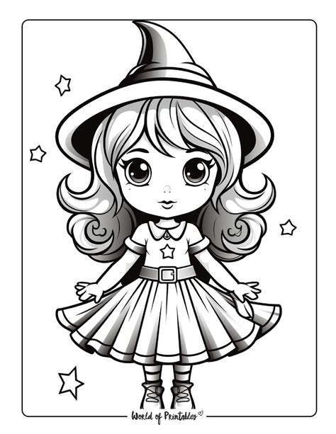 Witch Coloring Pages