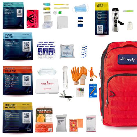 Complete Earthquake Bag 3 Day Emergency Kit For Earthquakes Hurricanes ...