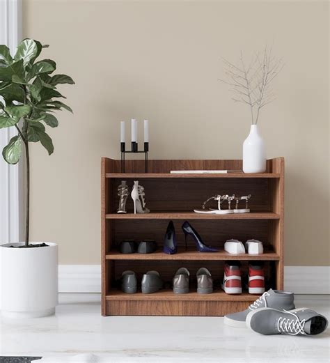 NEUDOT SKO Shoe Rack | Engineered Wood | Footwear Organizer with 4 ...