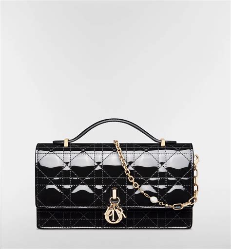 My Dior Mini Bag Cherry Red Patent Cannage Calfskin | DIOR