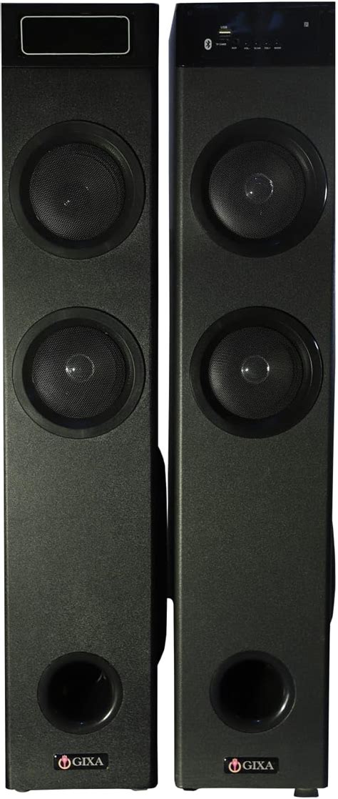 F&D T60X Twin Tower Speakers (Black) | Wireless Bluetooth Speaker ...