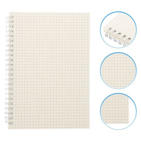 Sparsain Set of 2 Graph Paper Spiral Notebooks for Math and Engineering ...