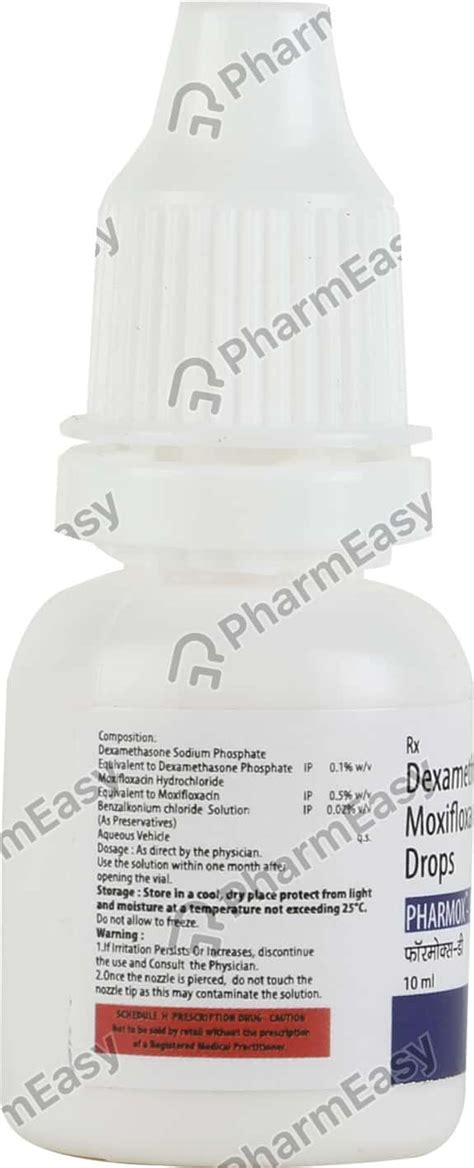 Pharmox D Bottle Of 10ml Eye Drops: Uses, Side Effects, Price & Dosage ...