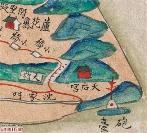 定海县全图-清朝舟山岛地图-地图114网