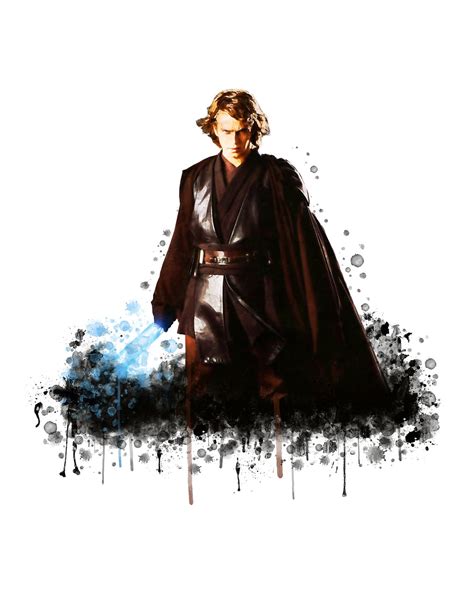 Anakin Skywalker Watercolor Poster Star Wars Print Darth Vader | Etsy